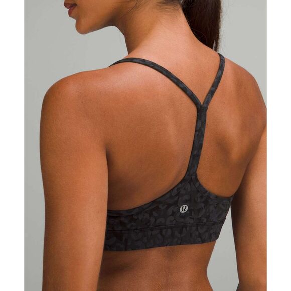 Lululemon Flow Y Nulu Bra *Light Support Intertwined Camo Deep Coal Multi 12 - Picture 4 of 8